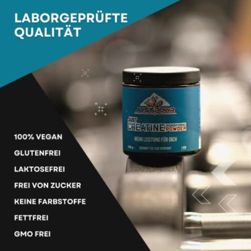 100% Creatin Monohydrat 300g, Laborgeprüftes hochdosiertes Kreatin Monohydrat | Ultrafeines Premium Pulver - Mesh 200| Kraftraining Supplements, pre Workout Booster - 7
