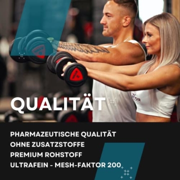 100% Creatin Monohydrat 300g, Laborgeprüftes hochdosiertes Kreatin Monohydrat | Ultrafeines Premium Pulver - Mesh 200| Kraftraining Supplements, pre Workout Booster - 9