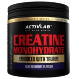 Activlab Creatine Monohydrate,300g,50 Portionen, Geschmack Schwarze Johannisbeere, Taurin, Kreatin Monohydrat, Kraft, Ausdauer, Pulver, Bodybuilder und Sportler,3xLabor getestet, nklusive Messbecher - 1