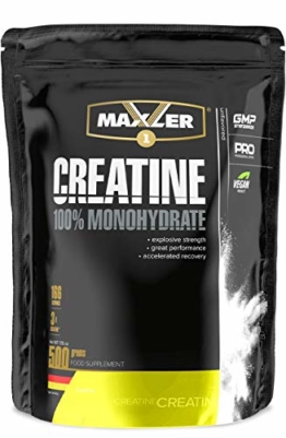 MAXLER 100% Creatine Monohydrate, 500g, Geschmacksneutral, Vegan, Kreatin Monohydrat, Creatin Pulver - 1