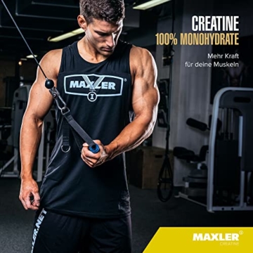 MAXLER 100% Creatine Monohydrate, 500g, Geschmacksneutral, Vegan, Kreatin Monohydrat, Creatin Pulver - 5